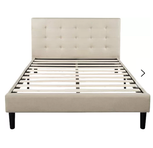 Leonard upholstered store platform bed