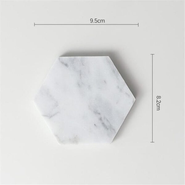 Minimalist Marble Pattern Office Table Storage Plate - Image 5