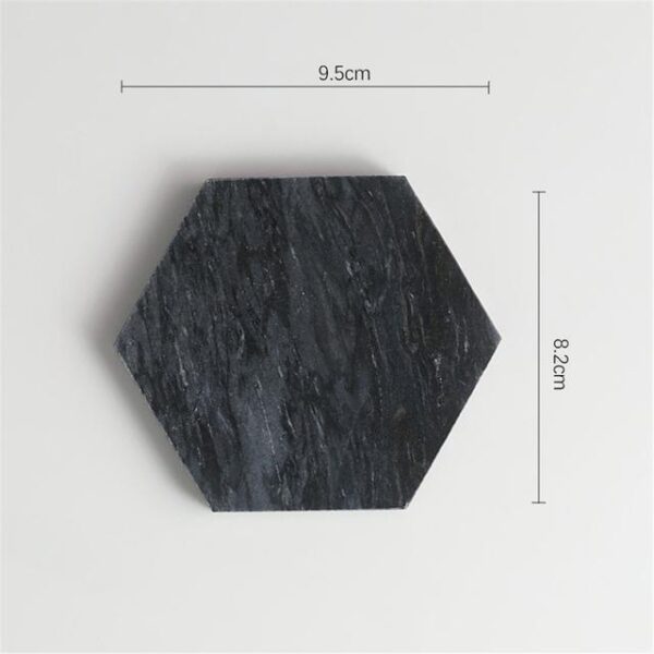 Minimalist Marble Pattern Office Table Storage Plate - Image 6