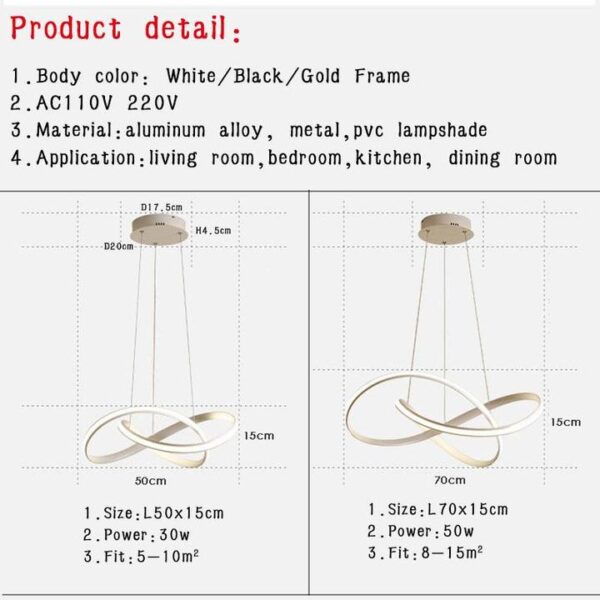 Modern LED Pendant Light - Image 5