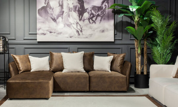 Genona Modern Corner Sofa Set Content
