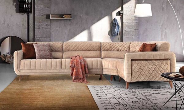 Elite Bed Modern Corner Sofa Set Content