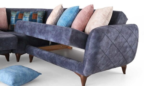 Lindac Modern Corner Sofa Set Content - Image 2