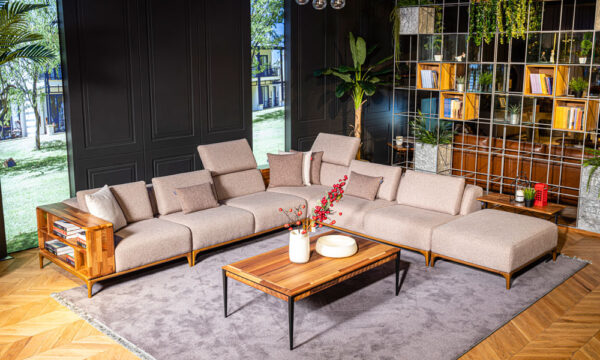 Lounge Modern Corner Sofa Set - Image 3