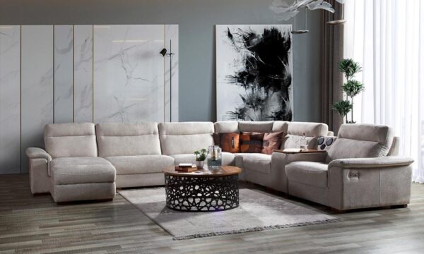 Modern Corner Sofa Set with New Cayenne Sound System