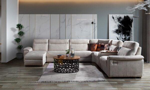 Modern Corner Sofa Set with New Cayenne Sound System - Image 4