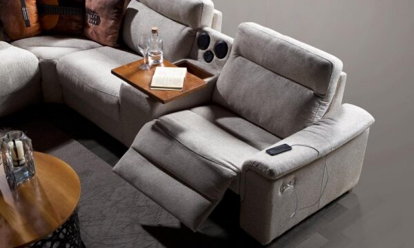 Modern Corner Sofa Set with New Cayenne Sound System - Image 2