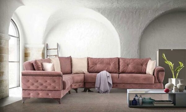 Palmira Lemon Corner Sofa Set