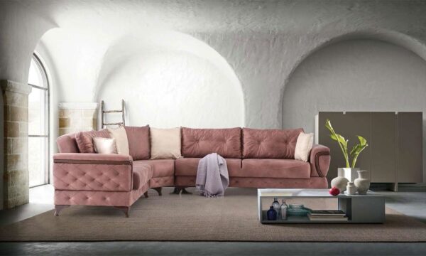 Palmira Lemon Corner Sofa Set - Image 4