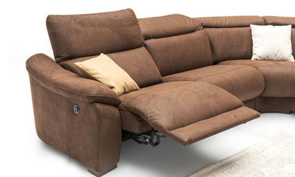 Panemera Brown Modern Corner Sofa Set - Image 3