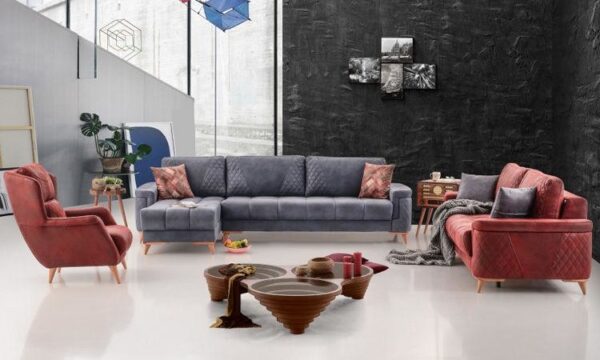 Pufy Deluxe Modern Corner Sofa Set Content