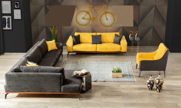 Sofa Best Yellow Modern Corner Set Content
