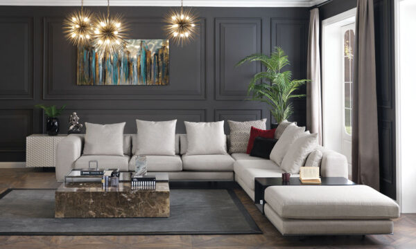 Soft Modern Corner Sofa Set Content