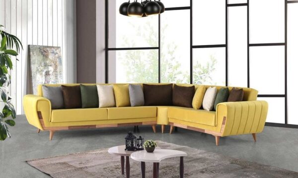Violet Bed Modern Corner Sofa Set Content