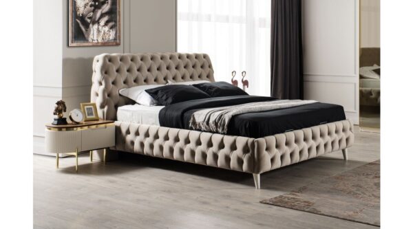 TESLA BLACK BEDSTEAD WITHOUT BASE 1