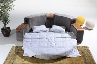 Alisca Luxury Round Bed With Smart features & Bluetooth Speakers