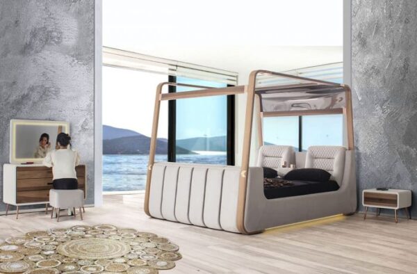 Reus Luxury Smart Bed with built-in TV Mechanism