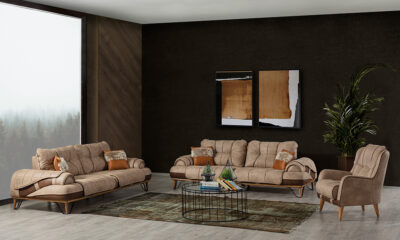 Checkers Modern Sofa Set