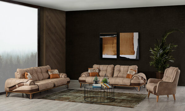 Checkers Modern Sofa Set