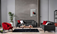 Leatherwood modern sofa set