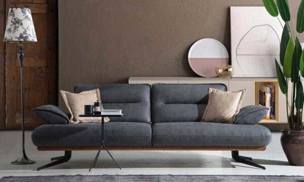 Maroon Modern Sofa Set - Image 3