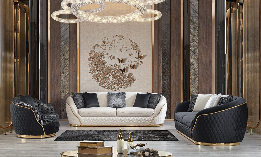 Oyster Modern Sofa Set - Sleek Living