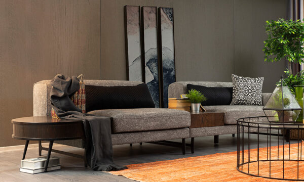 Salmon Modern Sofa Set - Image 3