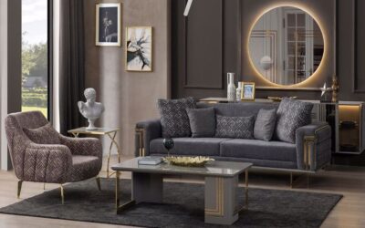 Aqua Modern Sofa Set