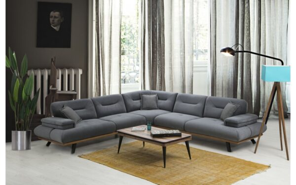 Volpe Corner Modern Sofa Set - Image 2