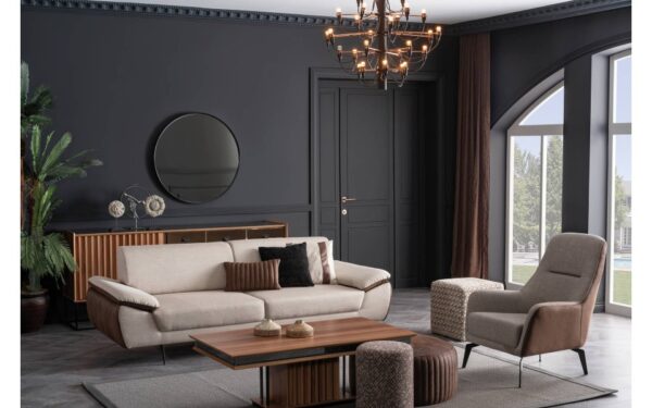 Wooden Modern Sofa Set - Image 2