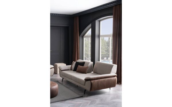 Wooden Modern Sofa Set - Image 6