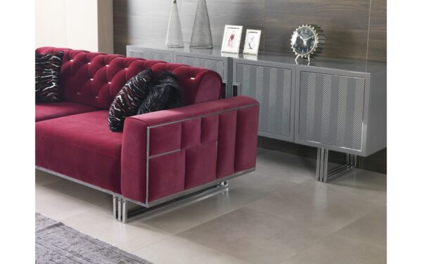 Golden Luxury Modern Sofa Set - Image 4