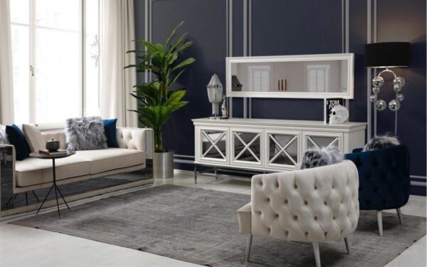 Luxury Signature Modern Sofa Set - Image 6