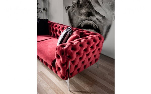 Queen Red Modern Sofa Set - Image 7