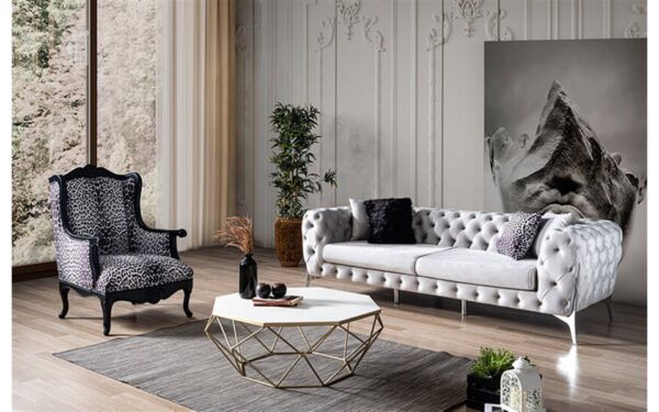 Queen Red Modern Sofa Set - Image 3