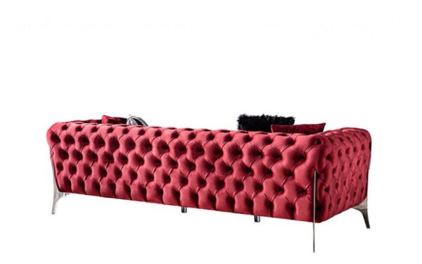 Queen Red Modern Sofa Set - Image 6