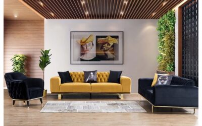 Yellow Pearl Modern Sofa Set