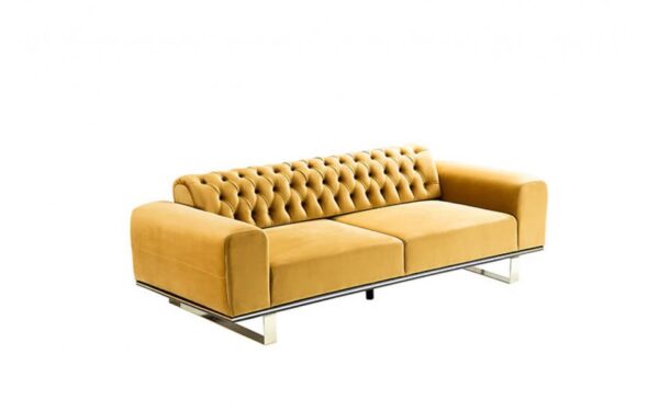 Yellow Pearl Modern Sofa Set - Image 4