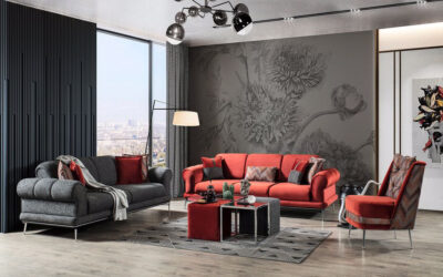 Long Metal Sofa Set