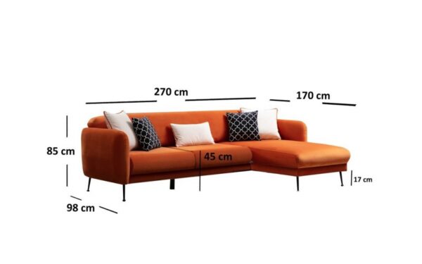 Beta Corner Modern Sofa Set - Image 6