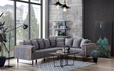 Cynder Corner Modern Sofa Set