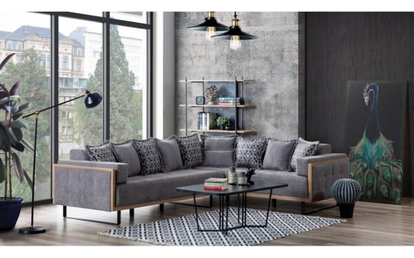 Cynder Corner Modern Sofa Set - Image 2