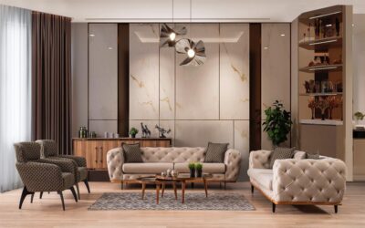 Flat Modern Sofa Set