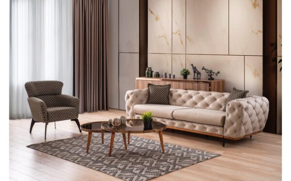 Flat Modern Sofa Set - Image 3