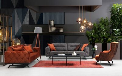 Fuzzy Modern Sofa Set
