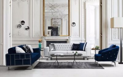 Golden Hooves Modern Sofa Set
