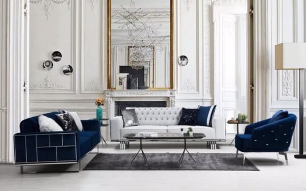 Golden Hooves Modern Sofa Set