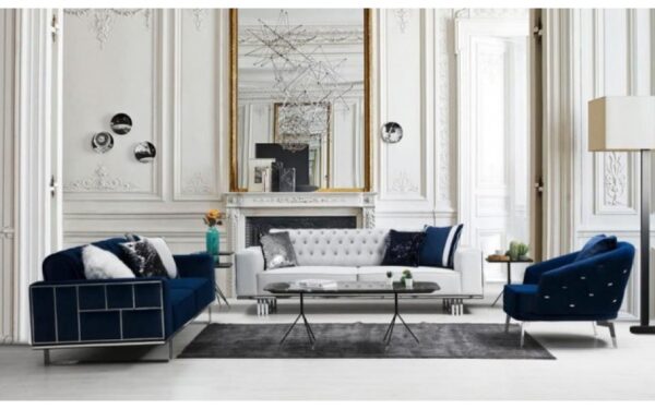 Golden Hooves Modern Sofa Set