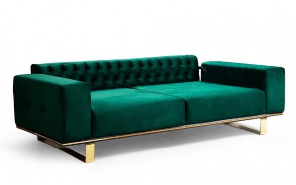 Shiny Gold Modern Sofa Set - Image 4