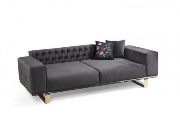 Shiny Gold Modern Sofa Set - Image 5